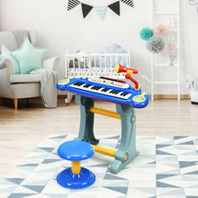 Load image into Gallery viewer, 37 Key Electronic Keyboard Kids Toy Piano-Blue