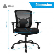 Load image into Gallery viewer, 400LBS Mesh Big and Tall Office Chair Swivel Task Chair