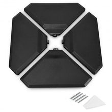Load image into Gallery viewer, 4 Pcs 195 lbs Patio Cantilever Offset Umbrella Base Weight Sand