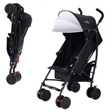 Load image into Gallery viewer, Lightweight Umbrella Baby Toddler Stroller with Storage Basket-Black