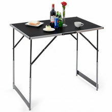 Load image into Gallery viewer, 3 pcs Folding Height Adjustable Camping Picnic Table Set