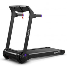 Load image into Gallery viewer, 3HP Folding Electric Treadmill Running Machine with Bluetooth Speaker-Purple