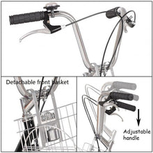 Load image into Gallery viewer, 26" Seat Height Adjustable Single Speed 3-wheel Tricycle with Bell-Black