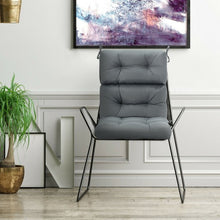 Load image into Gallery viewer, 22" x 44" Tufted Outdoor Patio Chair Seating Pad-Gray