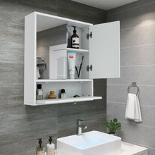 Load image into Gallery viewer, Bathroom Double Mirror Door Wall Mount Storage Wood Cabinet