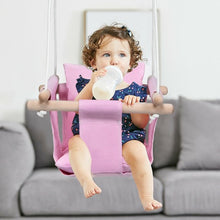Load image into Gallery viewer, Indoor Outdoor Baby Canvas Hanging Swing-Pink