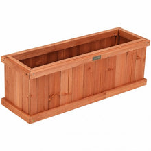 Load image into Gallery viewer, 2' x 4" Wooden Decorative Planter Box for Garden Yard and Window