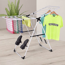 Load image into Gallery viewer, White Portable Laundry Clothes Storage Drying Rack