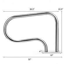 Load image into Gallery viewer, Stainless Steel Swimming Pool Hand Rail with Base Plate