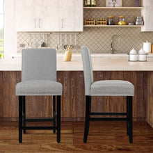 Load image into Gallery viewer, 25'' Kitchen Chairs w/ Rubber Wood Legs-Gray