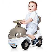 Load image into Gallery viewer, 3-in-1 Baby Walker Sliding Car Pushing Cart Toddler Ride-Gray