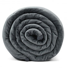 Load image into Gallery viewer, Crystal Velvet Fabric Weighted Blanket with Glass Beads-17 lbs