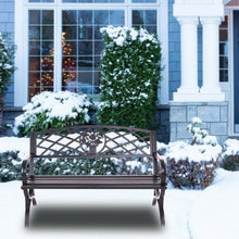 Load image into Gallery viewer, 50" Patio Black Decent Garden Bench
