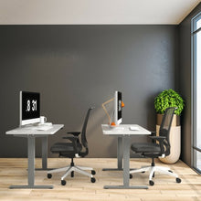 Load image into Gallery viewer, Electric Adjustable Standing up Desk Frame Dual Motor with Controller-Gray