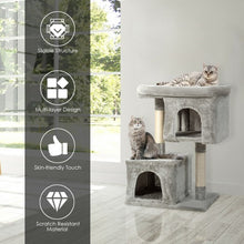 Load image into Gallery viewer, Luxury Cat Tree for Large Cats-Light Gray