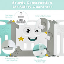 Load image into Gallery viewer, 16-Panel Foldable Baby Playpen Kids Activity Centre-Green
