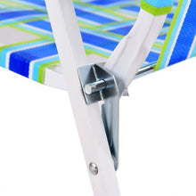 Load image into Gallery viewer, 6 pcs Folding Beach Chair Camping Lawn Webbing Chair-Blue