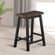 Load image into Gallery viewer, 24" Height Set of 2 Home Kitchen Dining Room Bar Stools-Brown