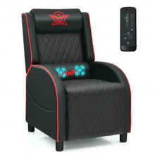 Load image into Gallery viewer, Massage Gaming Recliner Chair w/Headrest & Adjustable Backrest - Home Theater-RE