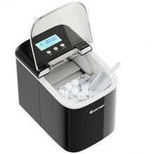 Load image into Gallery viewer, 26 lbs Countertop LCD Display Ice Maker with Ice Scoop-Black