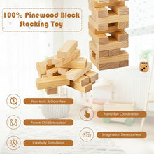 Load image into Gallery viewer, 54 PCS Tumbling Timber Toy with Carrying Bag
