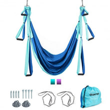 Load image into Gallery viewer, Swing Set Anti-Gravity Shaping Adjustable Yoga Belt-Blue