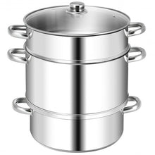Load image into Gallery viewer, 10 Quart Stainless Steel Fruit Juicer Steamer Multipot