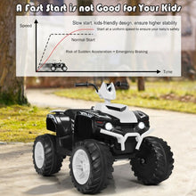 Load image into Gallery viewer, 12V Kids 4-Wheeler ATV Quad Ride On Car -White
