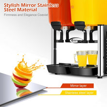 Load image into Gallery viewer, 9.5 Gallon 2 Tanks Stainless Steel Cold Beverage Juice Dispenser