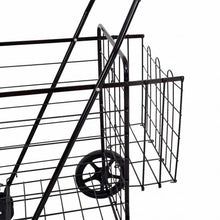 Load image into Gallery viewer, Jumbo Basket for Grocery Laundry Travel w/ Swivel Wheels