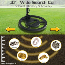 Load image into Gallery viewer, Adjustable High Accuracy Metal Detector w/Waterproof Search Coil Headphone Bag