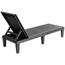 Load image into Gallery viewer, Outdoor Recliner Chair with 5-Position Adjustable Backrest-Black
