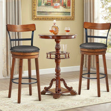 Load image into Gallery viewer, Set of 2 30.5" Swivel Pub Height Dining Chair
