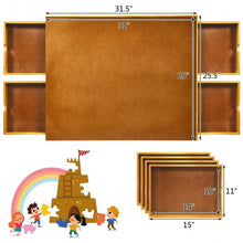 Load image into Gallery viewer, 1500 Pcs Wooden Jigsaw Puzzle Table with 4 Drawers-Wood