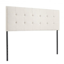 Load image into Gallery viewer, Adjustable Queen & Full Size Linen Fabric Upholstered Headboard-Beige