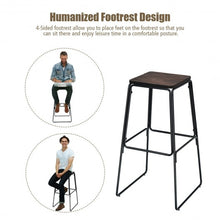 Load image into Gallery viewer, 30" Set of 4 Backless Industrial Bar Stools