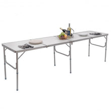 Load image into Gallery viewer, 8' Aluminum Folding Picnic Camping Table