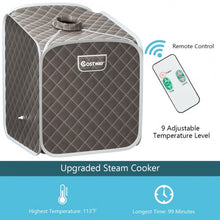 Load image into Gallery viewer, 2L Portable Folding Steam Sauna Spa-Gray