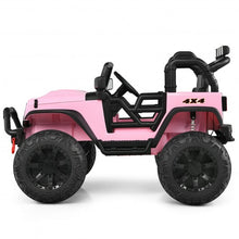 Load image into Gallery viewer, 12V Kids Ride On Truck RC Motorized Car with Spring Suspension and MP3 -Pink