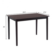 Load image into Gallery viewer, Modern Rectangle Dining Table with Wooden Legs