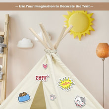 Load image into Gallery viewer, Indoor Pet Teepee Dog Puppy Cat Bed Portable Pet Canvas Tent and House