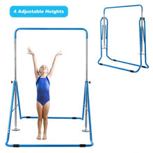 Load image into Gallery viewer, Expandable Gymnastics Training Bar Adjustable Junior Horizontal Kip Bar-Blue