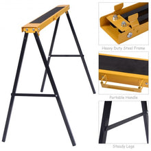 Load image into Gallery viewer, 2 Pack Heavy Duty Sawhorse with Steel Folding Legs