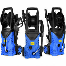 Load image into Gallery viewer, 1800W 2030PSI Electric Pressure Washer Cleaner with Hose Reel-Blue