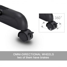 Load image into Gallery viewer, Rolling Clothes Hanger with Height Adjustable Shoe Rack