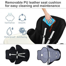 Load image into Gallery viewer, Foldable High chair with Multiple Adjustable Backrest-Black