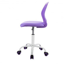 Load image into Gallery viewer, Adjustable Office Task Desk Armless Chair-Purple