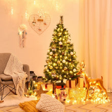Load image into Gallery viewer, 5 Feet Pre-lit Artificial Hinged Christmas Tree with LED Lights-5 ft