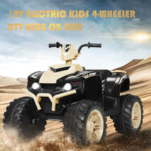Load image into Gallery viewer, 12V Kids Electric 4-Wheeler ATV Quad Ride On Car with LED Light-Yellow