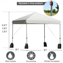 Load image into Gallery viewer, 8?x8' Outdoor Pop up Canopy Tent w/Roller Bag-White